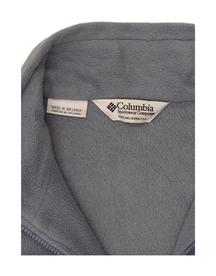 COLUMBIA Womens Fleece Jacket UK 14 Large Grey Polyester Vintage Columbia and Second-Hand Columbia from Messina Hembry 