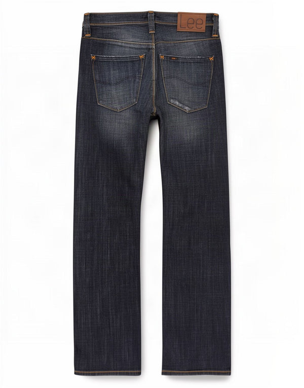 Lee Herren Ripley Straight Jeans W30 L34 Marineblau Baumwolle