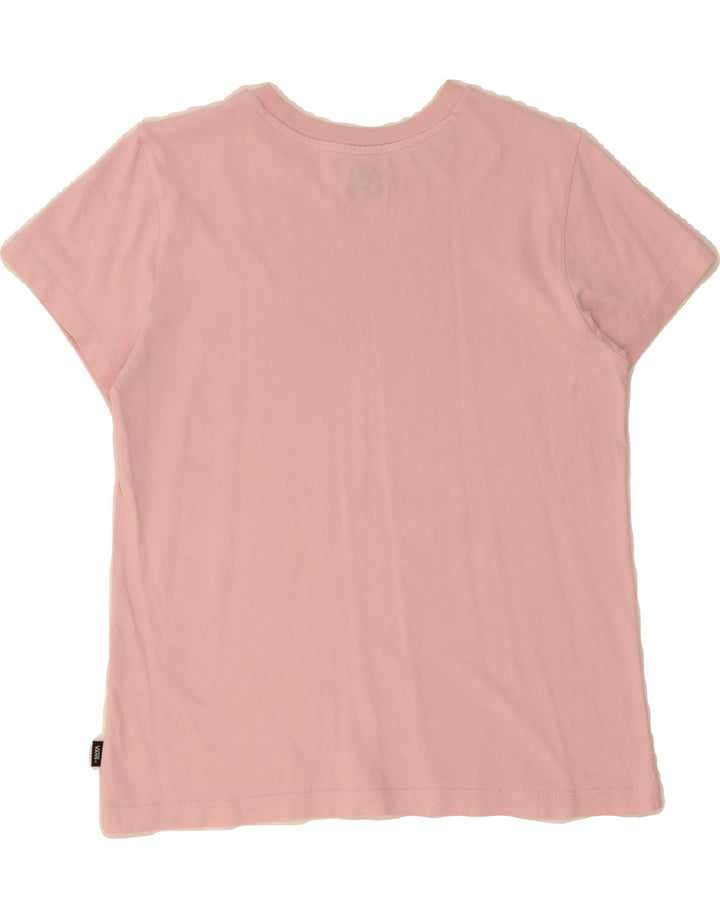 VANS Womens Graphic T-Shirt Top UK 14 Medium Pink Vintage Vans and Second-Hand Vans from Messina Hembry 