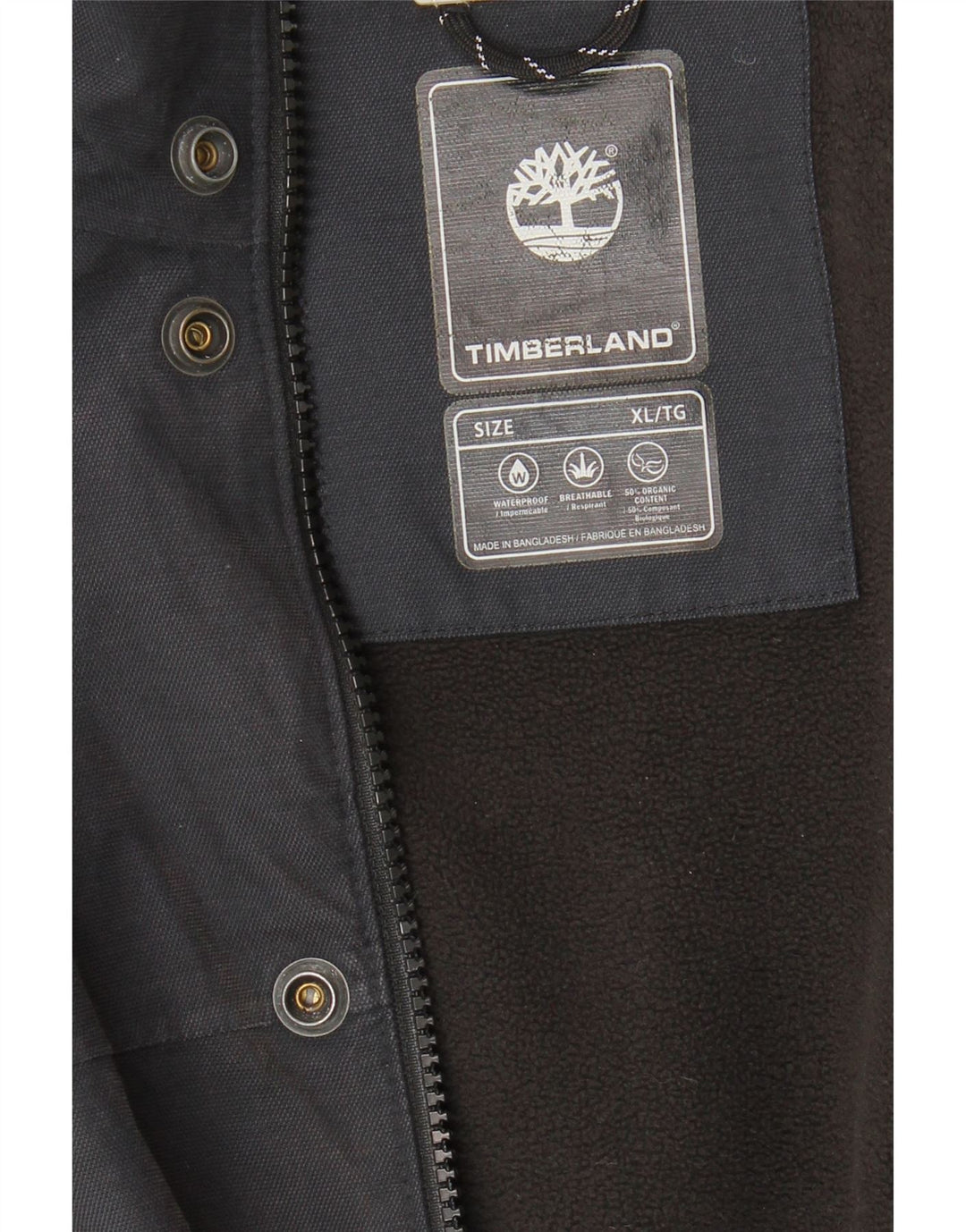 Timberland Mens Bomber Jacket UK 42 XL Navy Blue