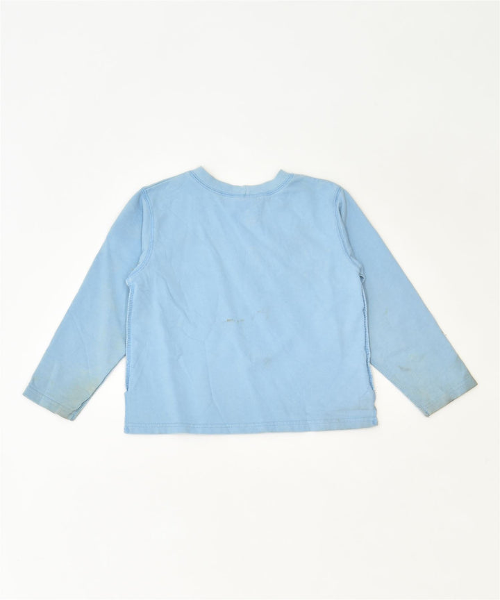 OSHKOSH Girls Graphic Top Long Sleeve 4-5 Years Blue Cotton Classic Vintage | Vintage | Thrift | Second-Hand | Used Clothing | Messina Hembry 