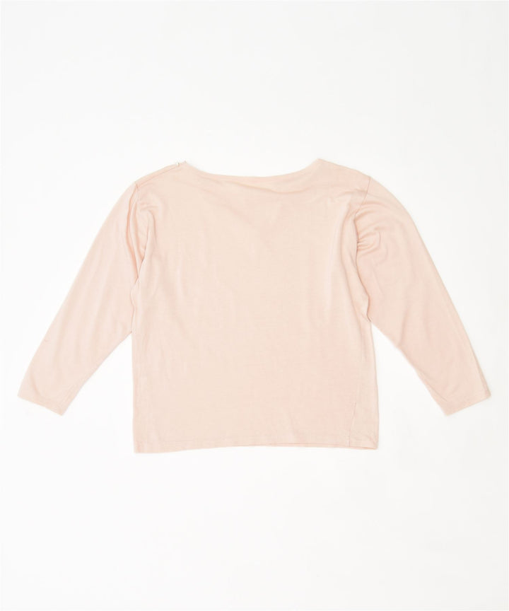 VINTAGE Womens Top Long Sleeve UK 14 Large Pink | Vintage | Thrift | Second-Hand | Used Clothing | Messina Hembry 
