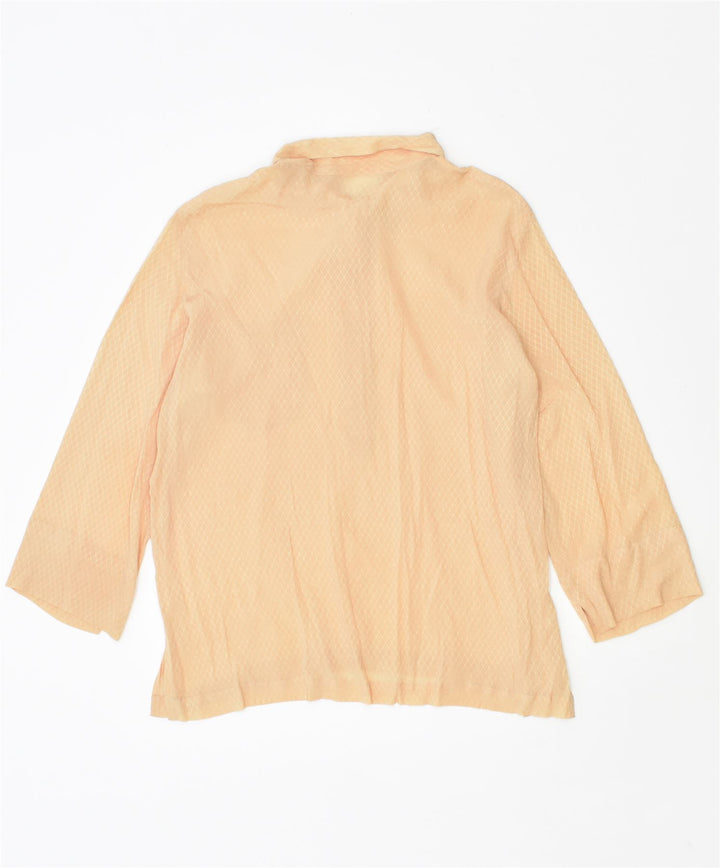 VINTAGE Womens Pullover Shirt UK 20 2XL Gold | Vintage | Thrift | Second-Hand | Used Clothing | Messina Hembry 