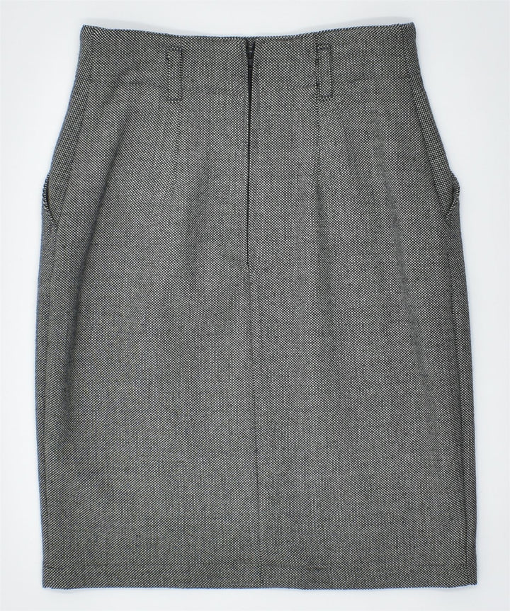 TAIFUN Womens Pencil Skirt EU 36 Small W26 Grey Polyester Vintage | Vintage | Thrift | Second-Hand | Used Clothing | Messina Hembry 