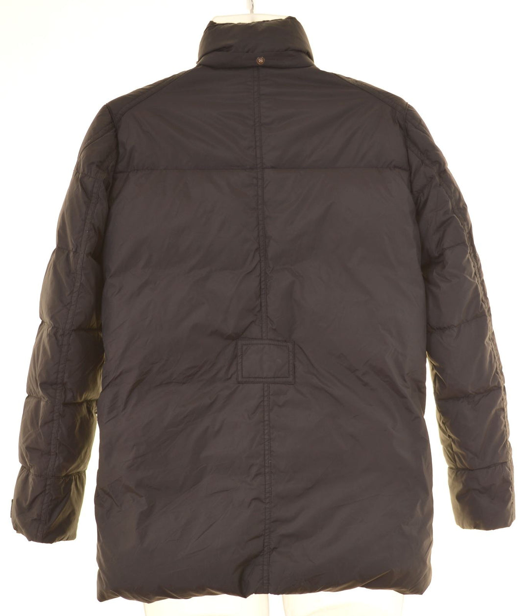 BENETTON Boys Padded Jacket 11-12 Years 2XL Black Nylon - Second Hand & Vintage Designer Clothing - Messina Hembry