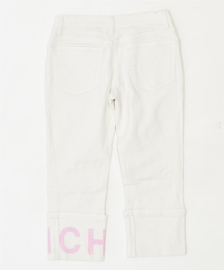 RICHMOND Womens Capri Jeans W25 L19 White Cotton | Vintage | Thrift | Second-Hand | Used Clothing | Messina Hembry 