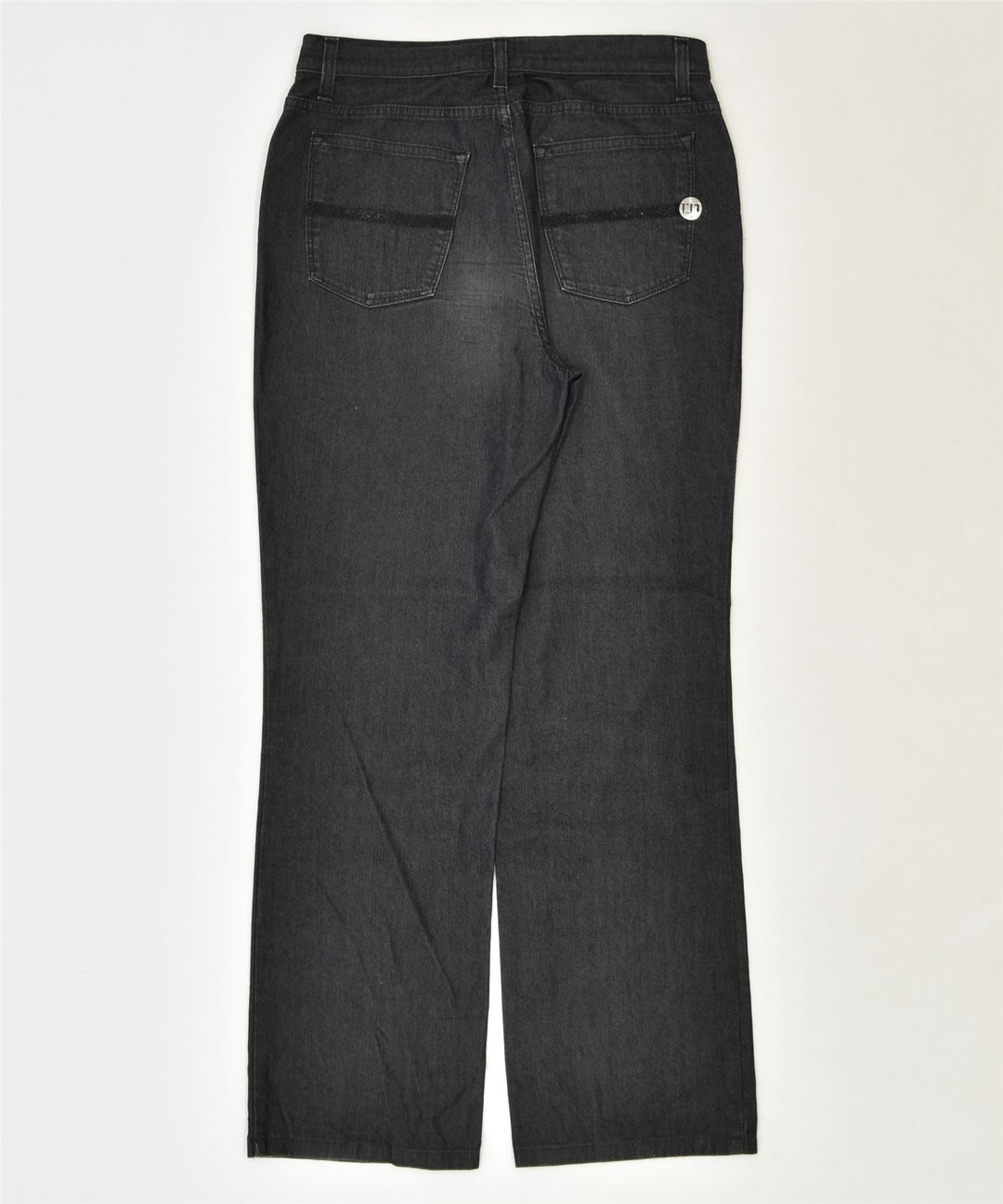 TRUSSARDI Womens Straight Casual Trousers W32 L30 Grey Cotton Classic | Vintage | Thrift | Second-Hand | Used Clothing | Messina Hembry 